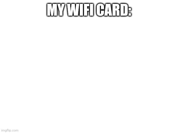 MY WIFI CARD: | image tagged in funny memes | made w/ Imgflip meme maker