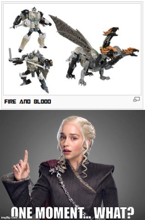 TF Wiki thinks Dragonstorm is House Targaryen! | ONE MOMENT... WHAT? | image tagged in transformers,game of thrones,daenerys targaryen,memes,dragon | made w/ Imgflip meme maker