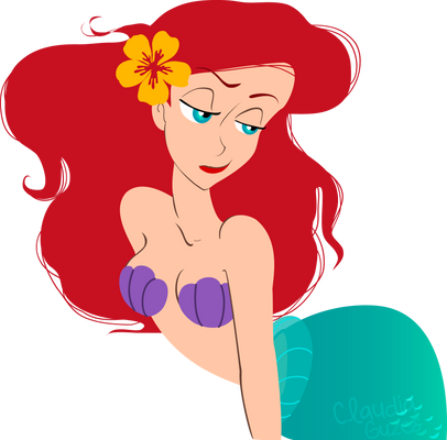 ariel cute Blank Meme Template