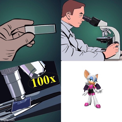 Pluck taking a cell sample or something | image tagged in microscope meme | made w/ Imgflip meme maker