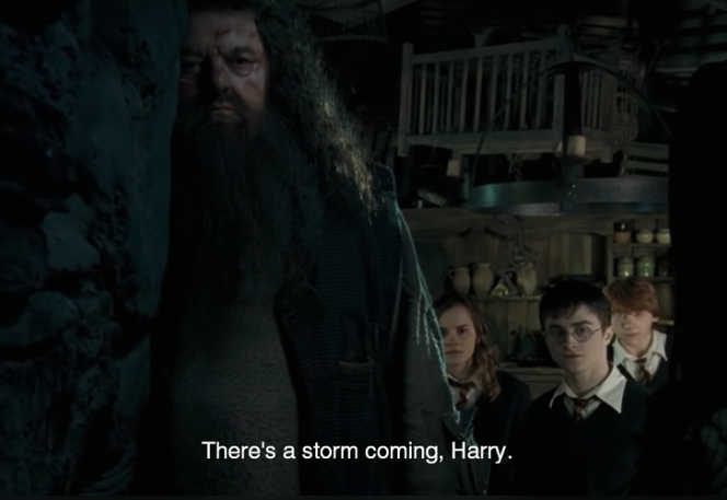 High Quality There’s a storm coming, Harry. Blank Meme Template