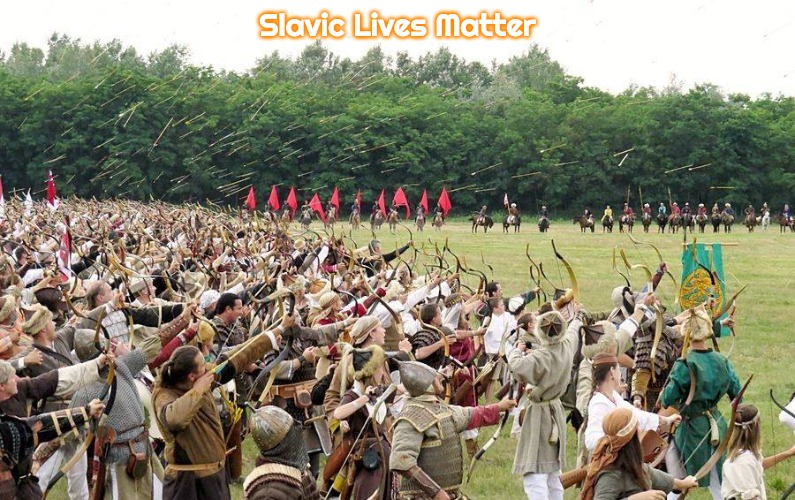 Slavic Arrow Festival | Slavic Lives Matter | image tagged in slavic arrow festival,slavic | made w/ Imgflip meme maker