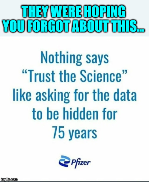 No... we didn't forget... | THEY WERE HOPING YOU FORGOT ABOUT THIS... | image tagged in covid vaccine,truth,pfizer,greedy,big pharma | made w/ Imgflip meme maker
