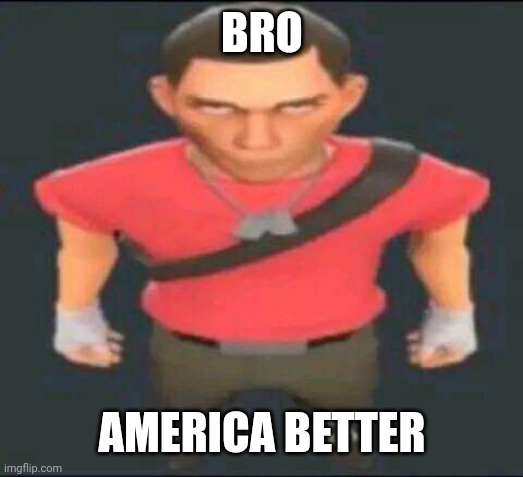 bro | BRO AMERICA BETTER | image tagged in bro | made w/ Imgflip meme maker