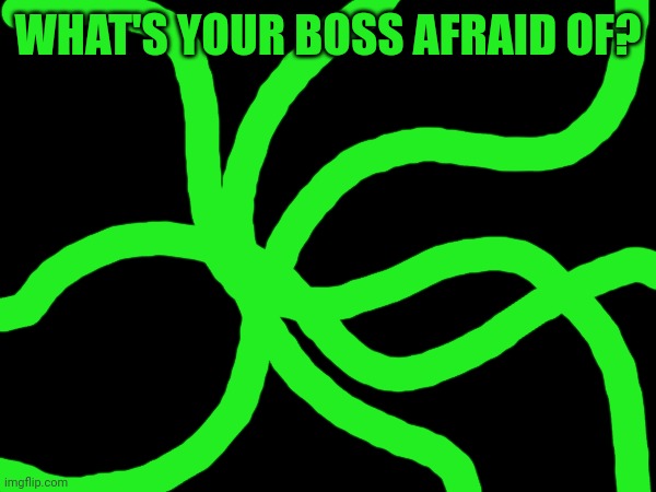 Can be one boss, can be all of them, can be anywhere in-between | WHAT'S YOUR BOSS AFRAID OF? | made w/ Imgflip meme maker