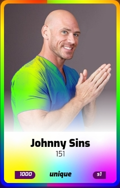 High Quality Johnny Sins Boobylegends card Blank Meme Template
