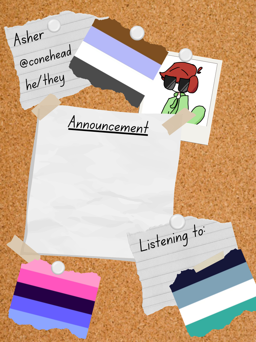 conehead's announcement template 6.1 Blank Meme Template