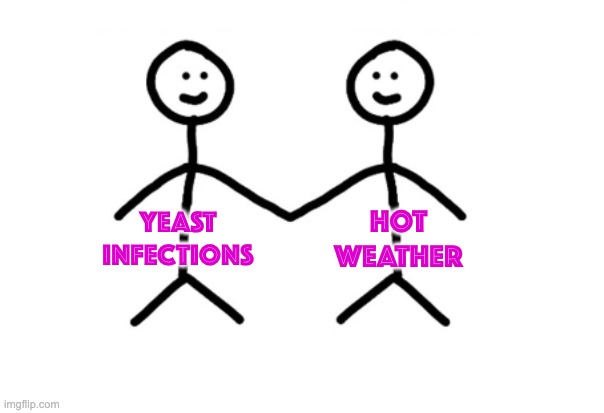 Perfect Couple Meme | YEAST
INFECTIONS HOT
WEATHER | image tagged in perfect couple meme | made w/ Imgflip meme maker