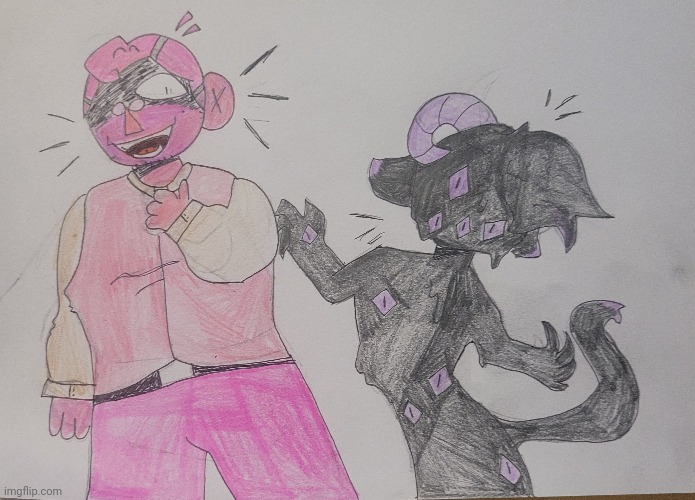 Henry and Void drawing (dsaf) | image tagged in dsaf | made w/ Imgflip meme maker