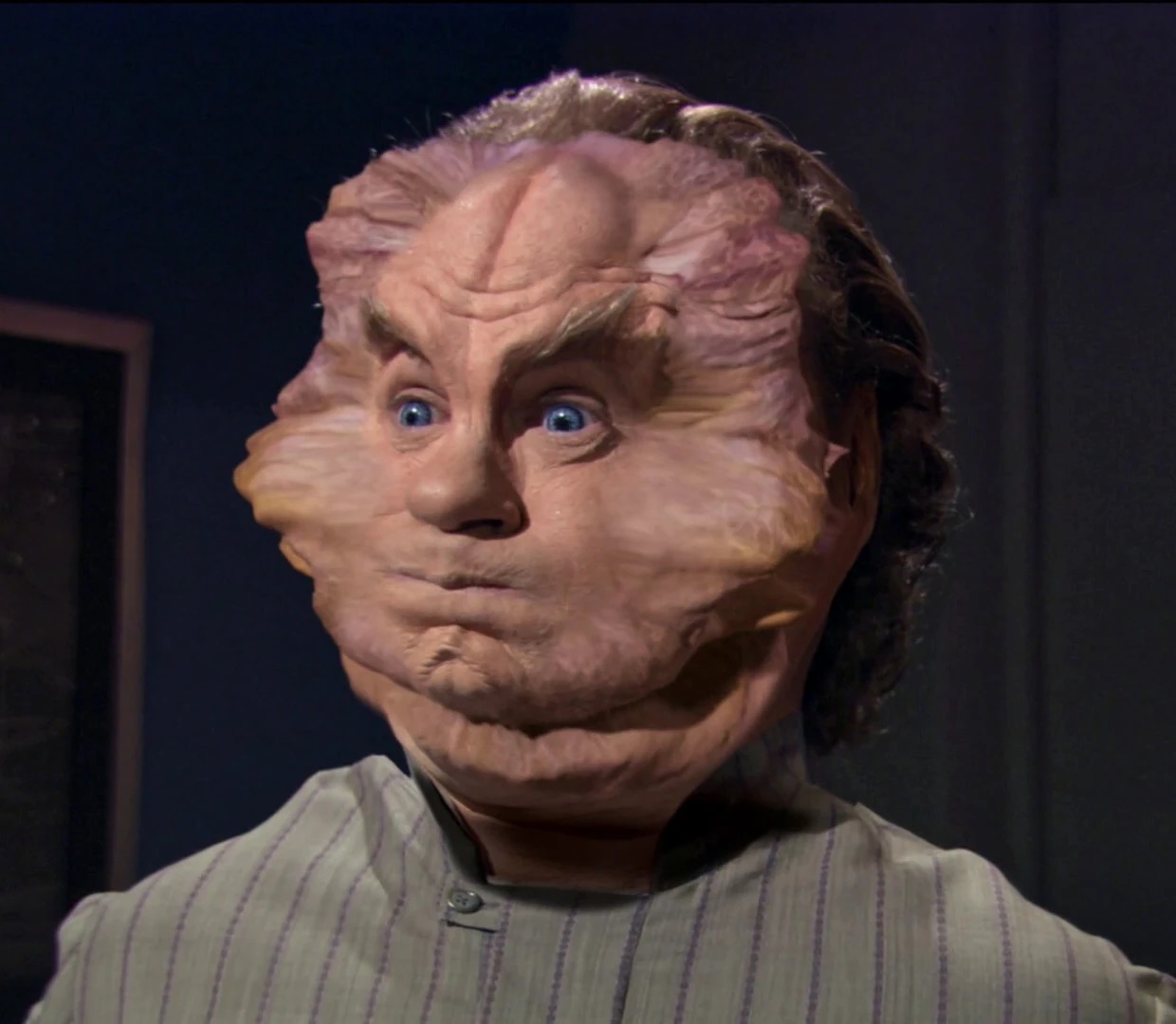 High Quality Star Trek's Dr. Phlox with Puffy Face Blank Meme Template