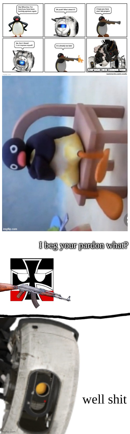 lmfao | I beg your pardon what? well shit | image tagged in lmfao | made w/ Imgflip meme maker