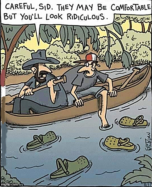 crocs in their natural habitat | image tagged in memes,comics,crocs,swamp | made w/ Imgflip meme maker