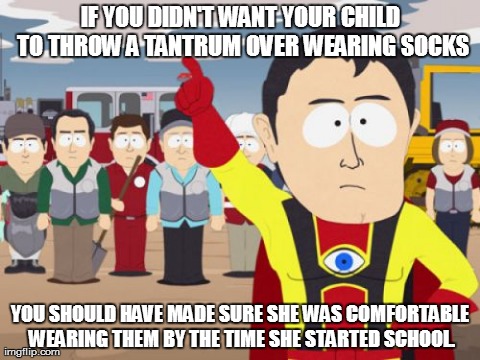 To the parents of the girl show doesn't like to wear socks...