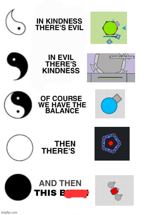 Arras.io be like: | image tagged in which one are you ying and yang | made w/ Imgflip meme maker