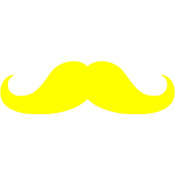 High Quality Yellow Moustache Blank Meme Template
