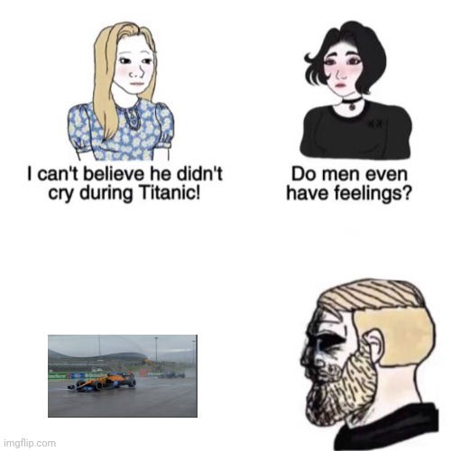 Even as a Mercedes fan myself..... | image tagged in chad crying | made w/ Imgflip meme maker
