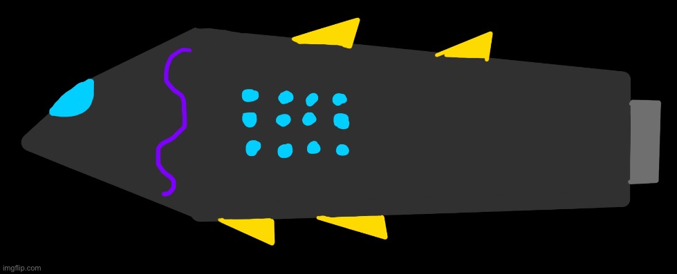 this is a stickmania capital ship, despite being kinda small looking it can hold up to 300 people in it | made w/ Imgflip meme maker