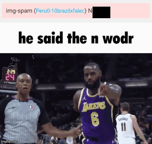 Bro, flagged a meme and said the n word | image tagged in he said the n wodr | made w/ Imgflip meme maker