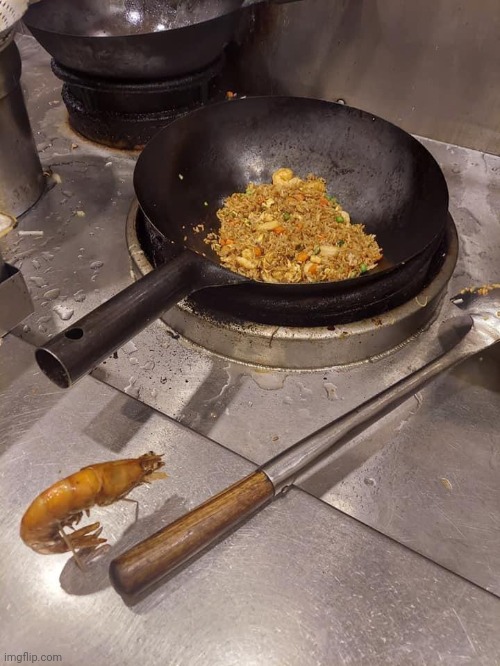 a shrimp DID fry this rice | image tagged in a shrimp fried this rice | made w/ Imgflip meme maker
