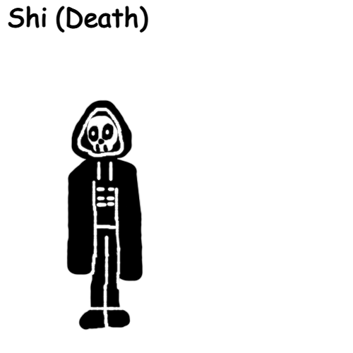 Shi (Death) Blank Meme Template