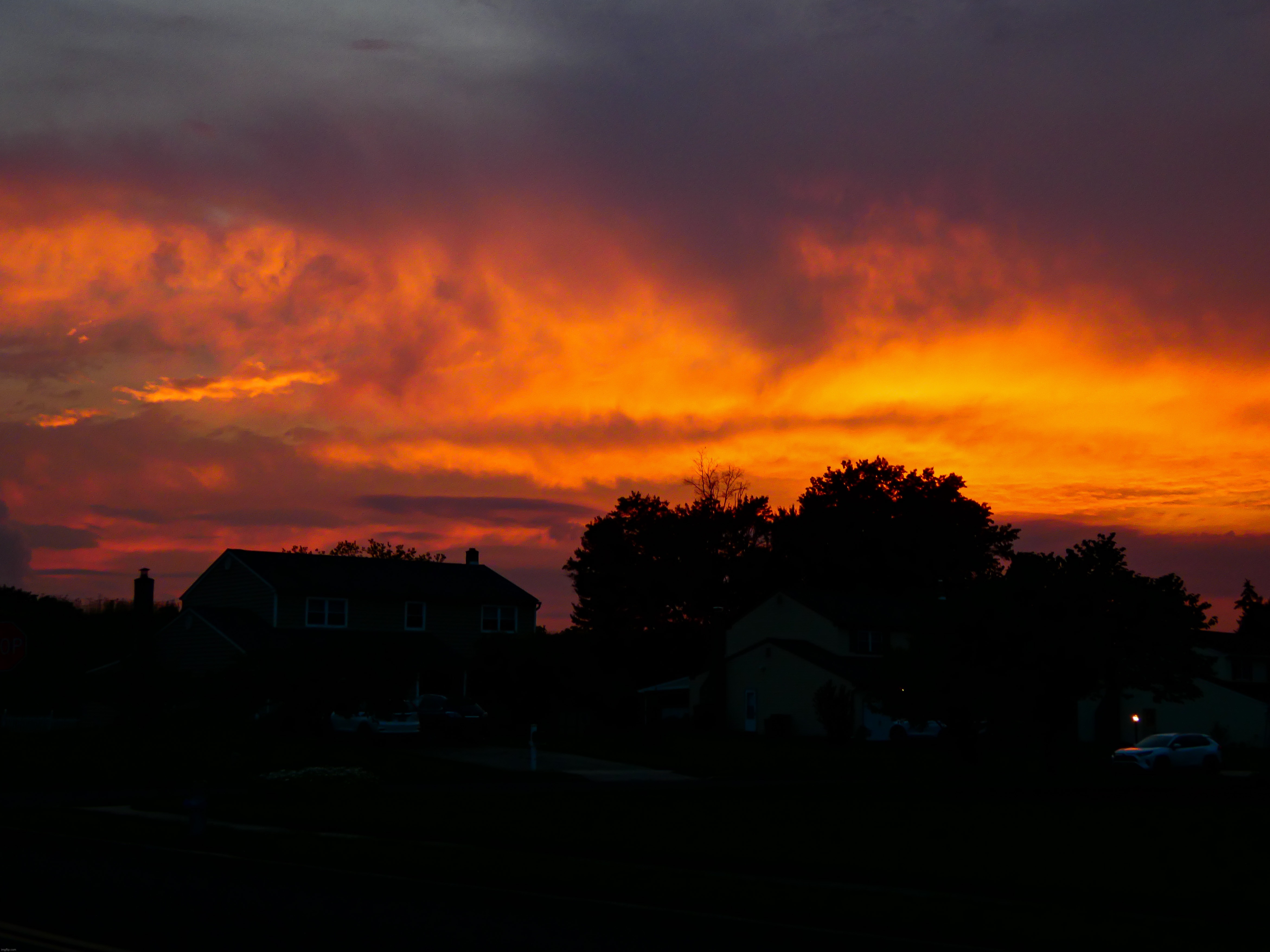 Fiery Sunset | image tagged in share your own photos | made w/ Imgflip meme maker