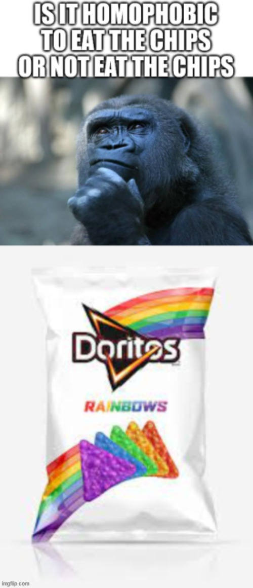 Hmmmmm | image tagged in hmmm,gorilla,gay,chips,memes | made w/ Imgflip meme maker
