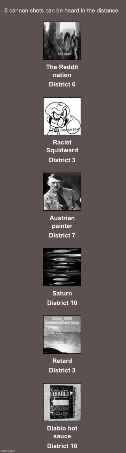 Deaths | made w/ Imgflip meme maker