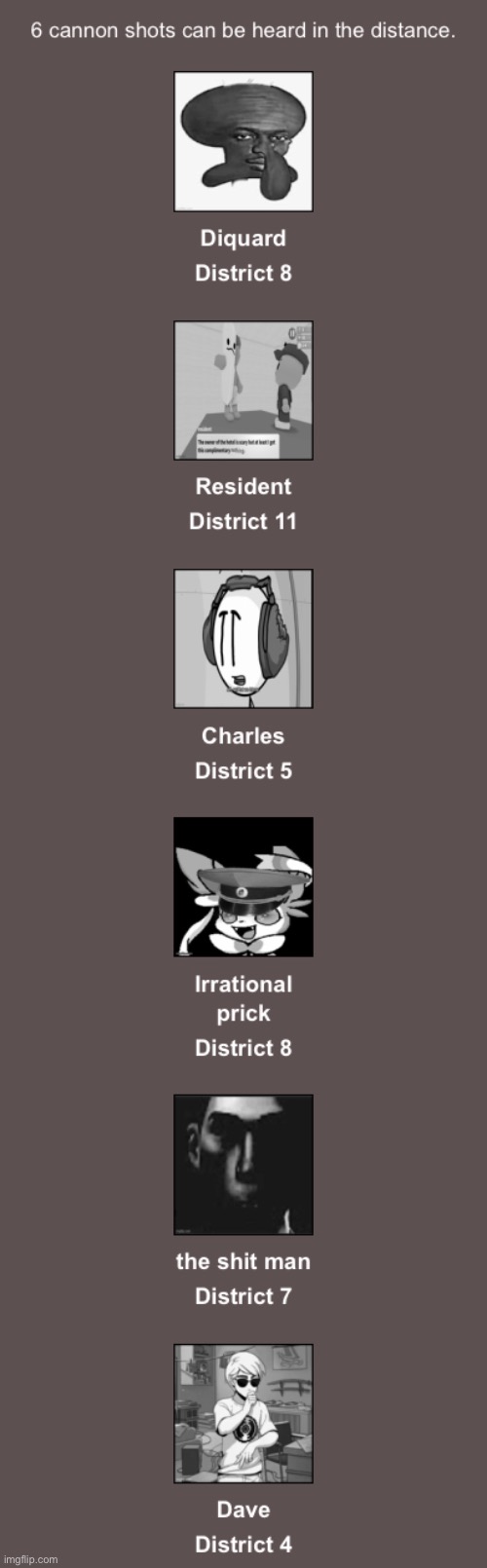 Deaths | made w/ Imgflip meme maker