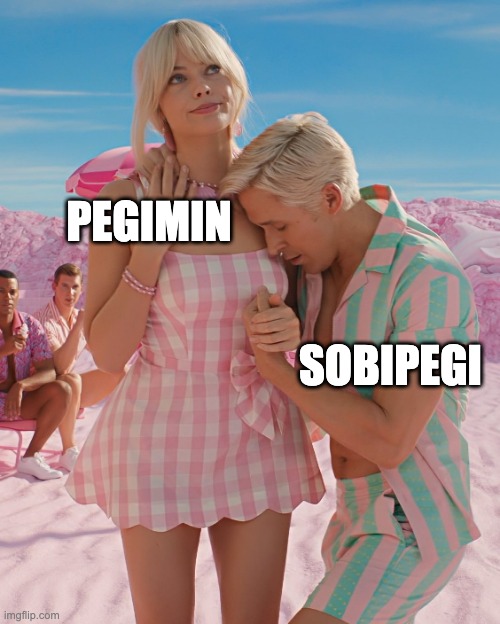 barbie margot robbie | PEGIMIN; SOBIPEGI | image tagged in barbie,love | made w/ Imgflip meme maker