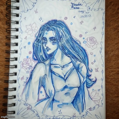 AoT Frieda Reiss limited palette drawing | image tagged in attack on titan,anime,drawing,aot,art,fanart | made w/ Imgflip meme maker