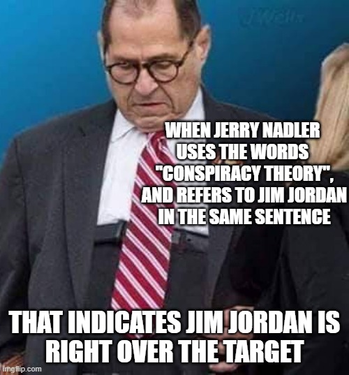 FAT BASS TODD = Jerry Nadler | WHEN JERRY NADLER 
USES THE WORDS 
"CONSPIRACY THEORY",
AND REFERS TO JIM JORDAN
IN THE SAME SENTENCE; THAT INDICATES JIM JORDAN IS
RIGHT OVER THE TARGET | image tagged in congress,msm lies,fbi you better not finish,gamer,the gambler,communist socialist | made w/ Imgflip meme maker