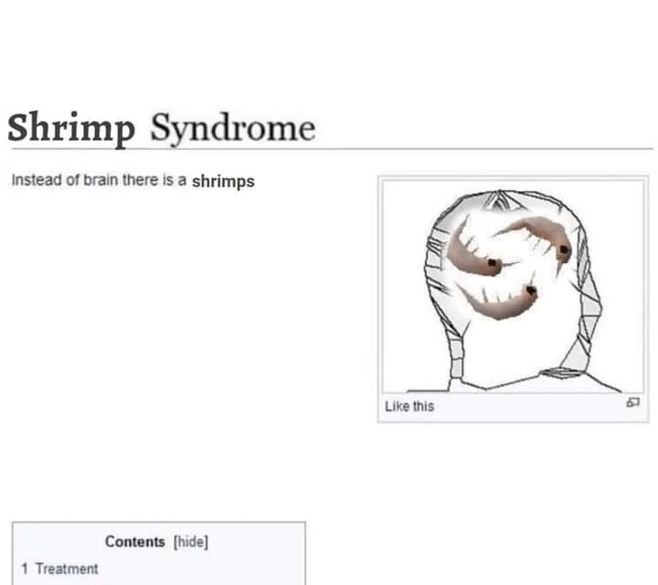 High Quality shrimp syndrome Blank Meme Template