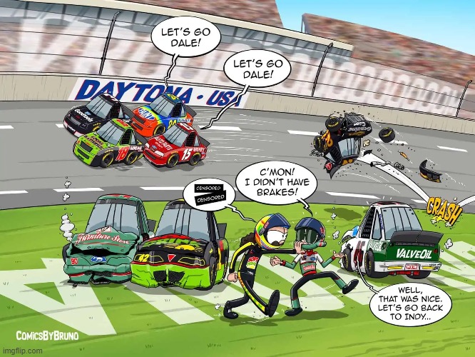image tagged in nascar,comics/cartoons | made w/ Imgflip meme maker