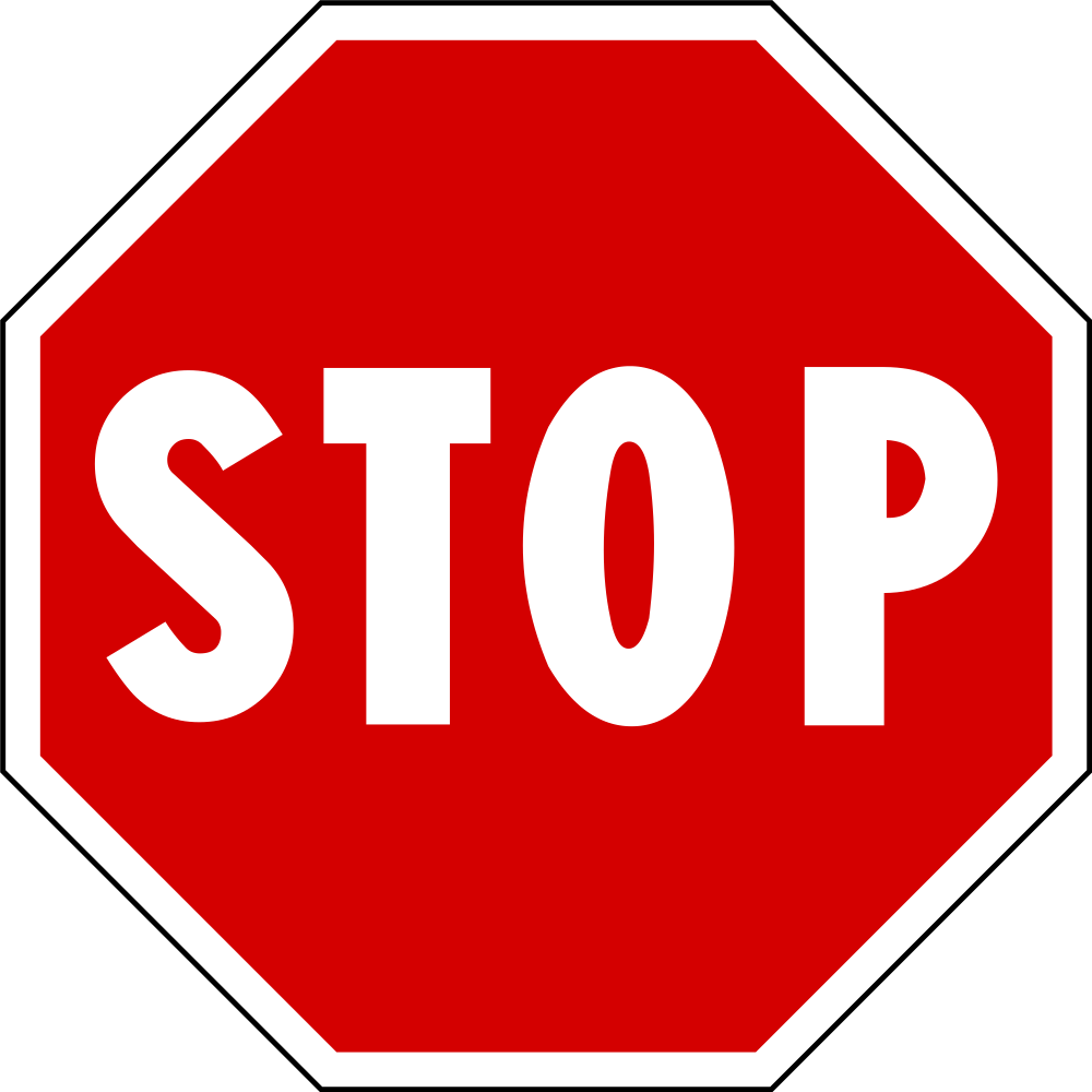 Stop sign Blank Meme Template