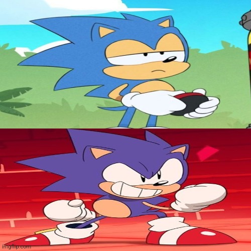 Sonic reacted to that info Blank Meme Template