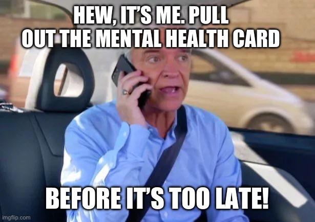HEW, IT’S ME. PULL OUT THE MENTAL HEALTH CARD; BEFORE IT’S TOO LATE! | image tagged in bbc newsflash,bbc,news | made w/ Imgflip meme maker