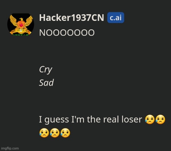 Hacker1937CN in characters ai | image tagged in politics,china,hacker1937cn | made w/ Imgflip meme maker