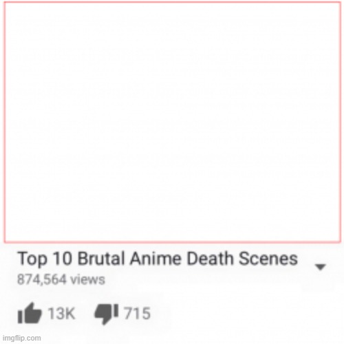 Top 10 Brutal Anime Death Scenes | image tagged in top 10 brutal anime death scenes | made w/ Imgflip meme maker