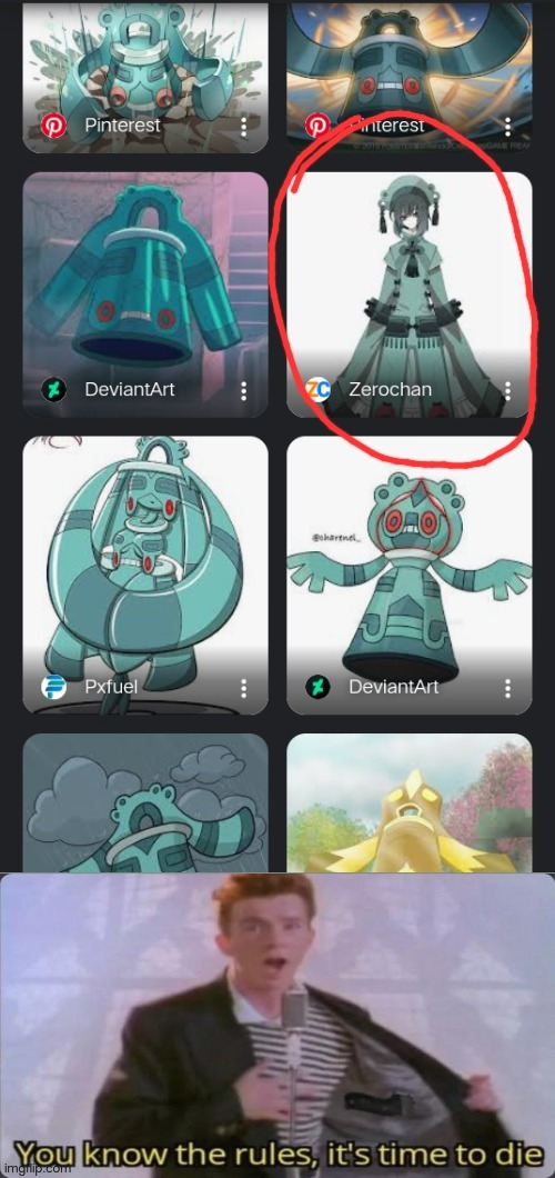 Im just searching up my favorite pokemon and this shows up | image tagged in you know the rules it's time to die,pokemon,why | made w/ Imgflip meme maker