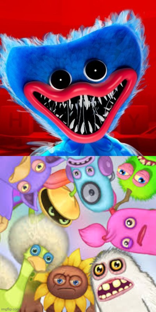 image tagged in uh oh,monsters roasting you,poppy playtime,my singing monsters | made w/ Imgflip meme maker