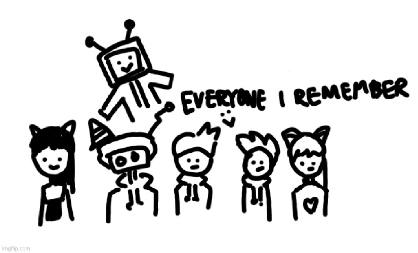 Everyone I Remember! Starting a daily comic strip soon, comment if u want 2 join | image tagged in drawings,comics/cartoons | made w/ Imgflip meme maker