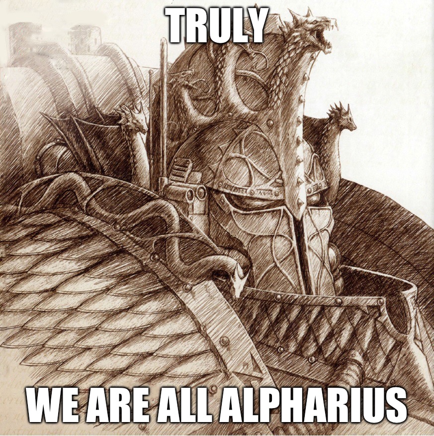 We are all alpharius Blank Meme Template