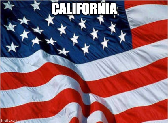 USA Flag | CALIFORNIA | image tagged in usa flag | made w/ Imgflip meme maker