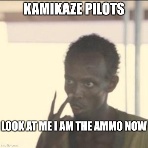plane | KAMIKAZE PILOTS; LOOK AT ME I AM THE AMMO NOW | image tagged in memes,look at me | made w/ Imgflip meme maker