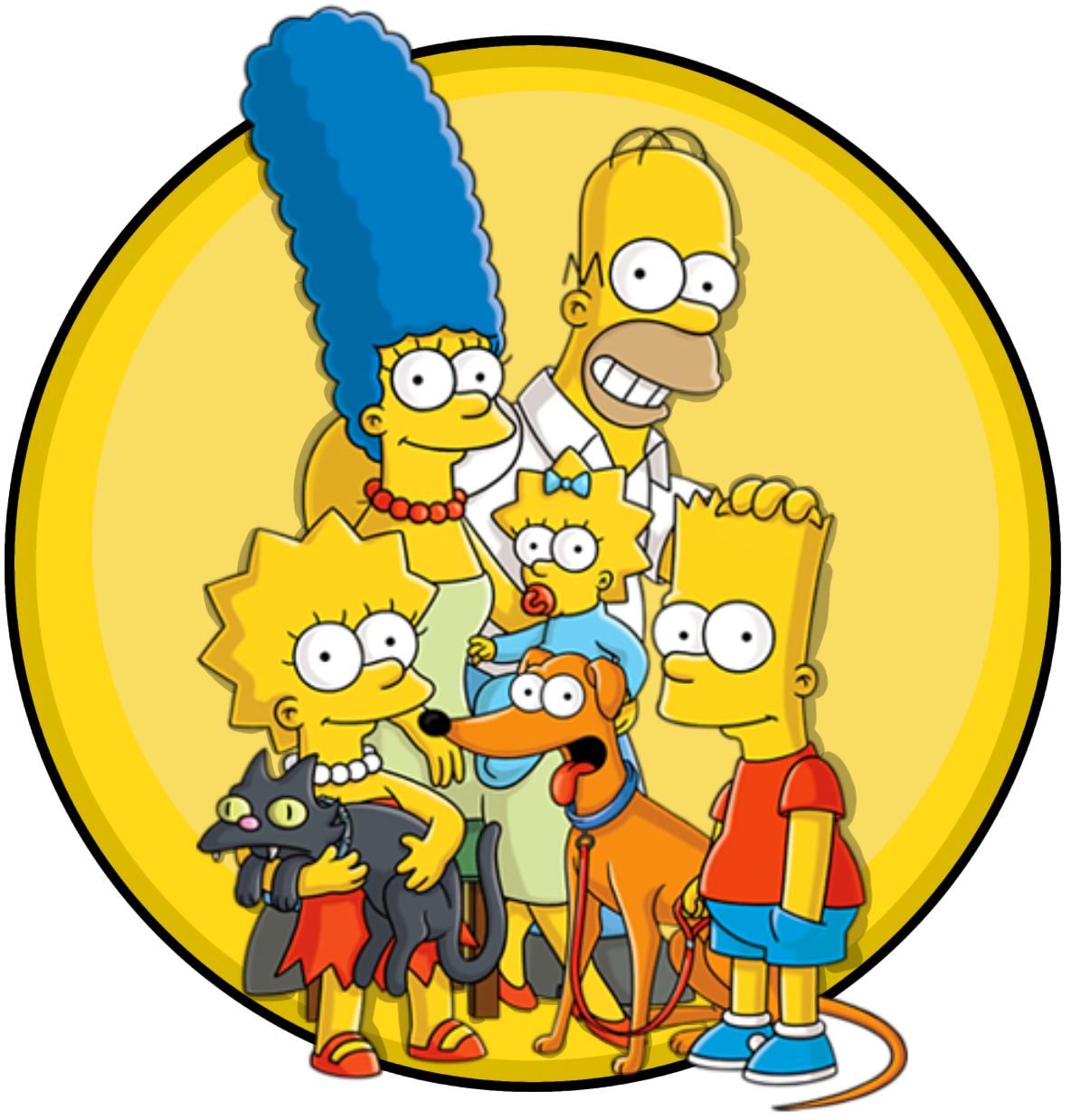 High Quality Simpson Family 3 Blank Meme Template