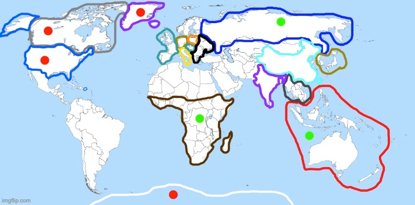 The event has started! And some alliances have been made (the red and green dots signify the alliance) repost this image but | made w/ Imgflip meme maker