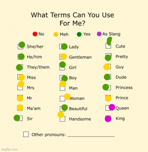 Idk :/ | image tagged in pronouns sheet | made w/ Imgflip meme maker