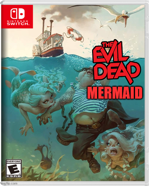 MERMAID | image tagged in nintendo switch | made w/ Imgflip meme maker