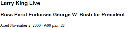 High Quality Perot endorses Bush Blank Meme Template