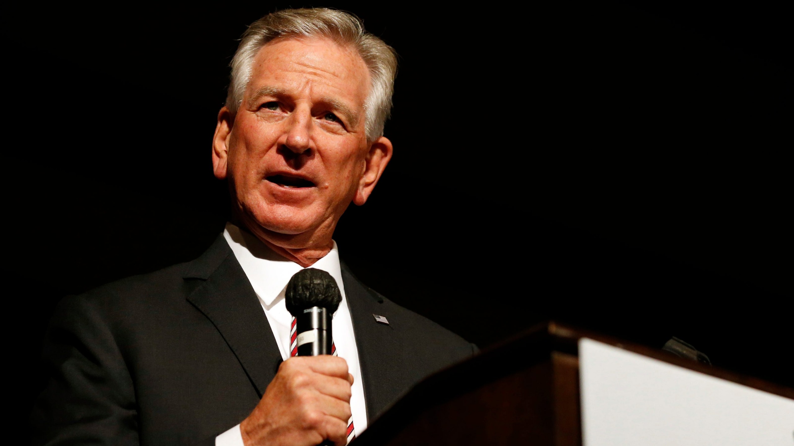 High Quality Tommy Tuberville, enemy of America, saying something stupid Blank Meme Template